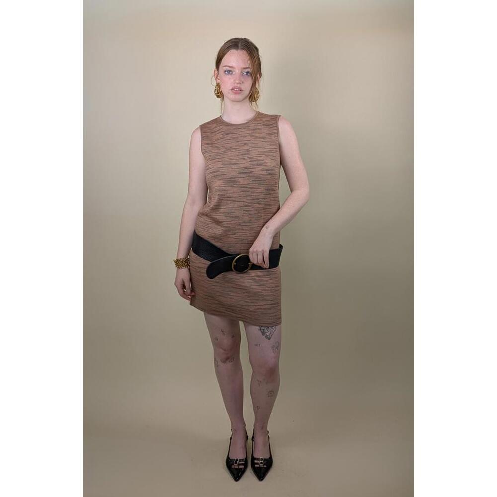 2000's Y2K missoni rare pink and grey wool shift dress